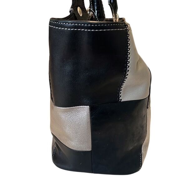 Coach Bleeker Gray and Black Patchwork Women's Bag F14045 with Coach Box - Picture 6 of 16